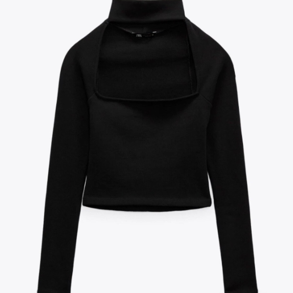 Zara Black Turtleneck Long Sleeve